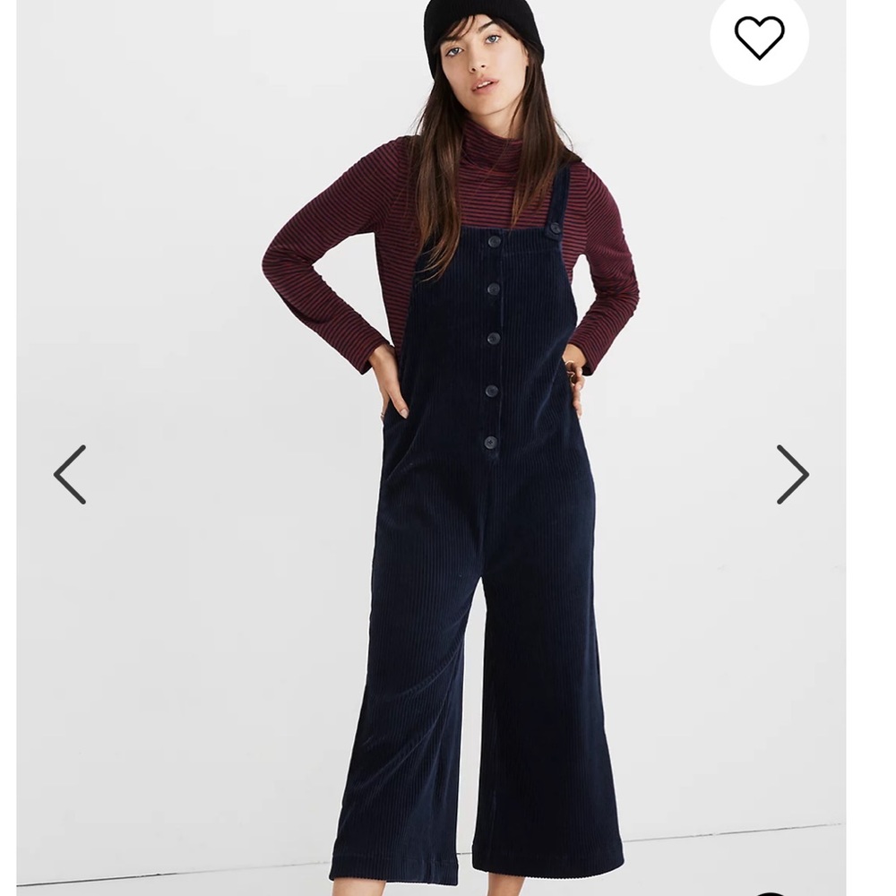 Texture & Thread Velour Corduroy Overalls